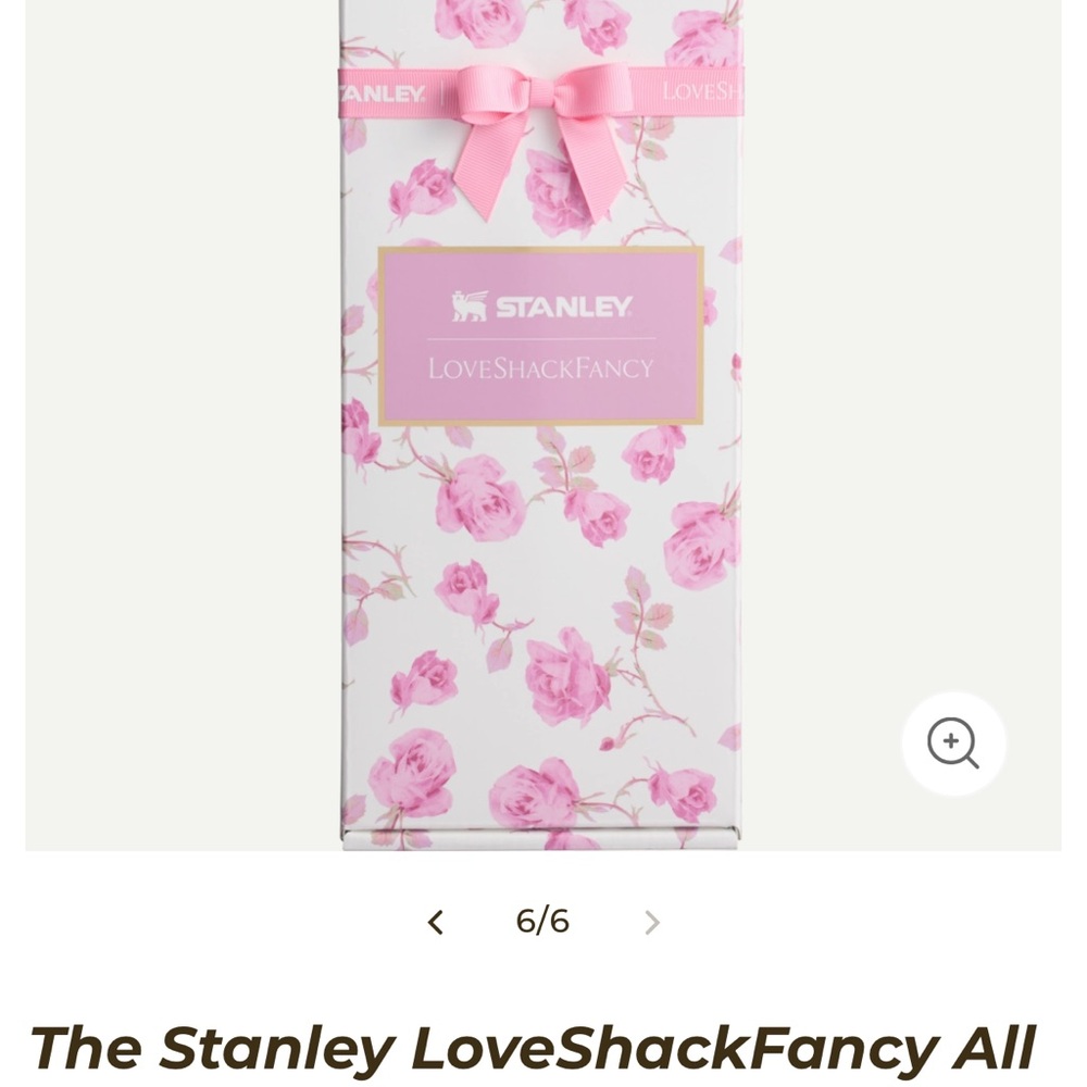 LoveShackFancy Pink Floral 12 ounce bottle - Picture 3 of 5